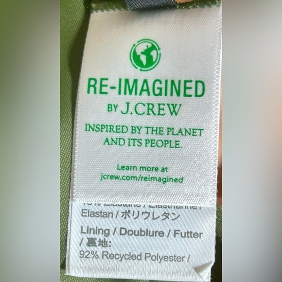 NWT J. Crew Safari Green Ruched One-Piece Swimsuit with Removable Straps 22 (3X) - Picture 11 of 16